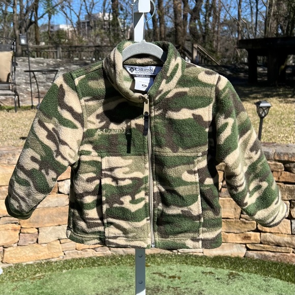 Columbia Kids Camouflage Fleece Jacket - Picture 1 of 14
